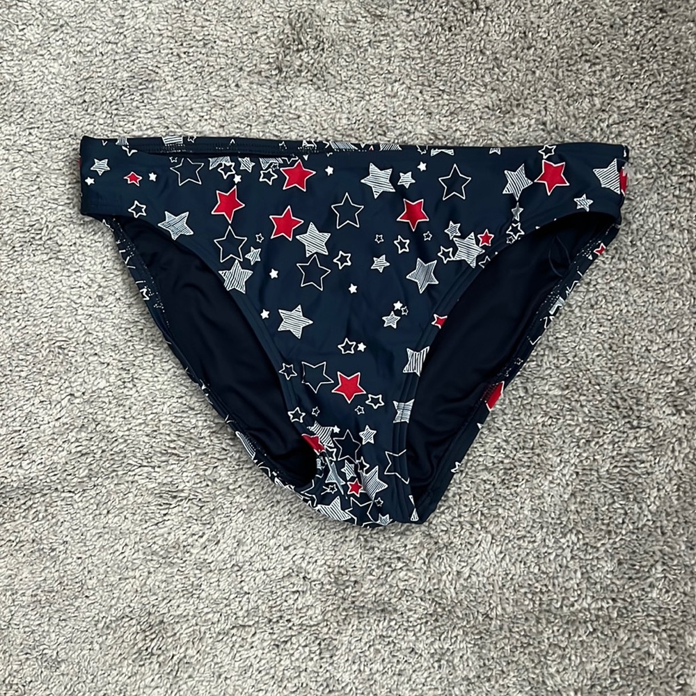 NWOT Tommy Hilfiger Navy Blue Star Bikini bottom - Size Medium